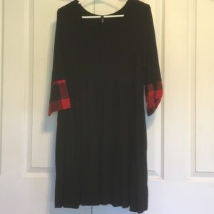 Black and red simple boutique dress